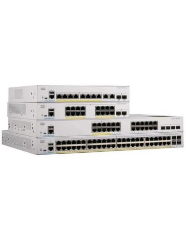 SWITCH CISCO, Gigabit x 16, SFP x 2, managed, "C1000-16T-2G-L"