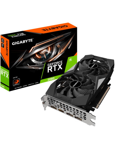 PLACA VIDEO GIGABYTE "GeForce RTX 2060 D6 6G (rev. 2.0)", 6 GB