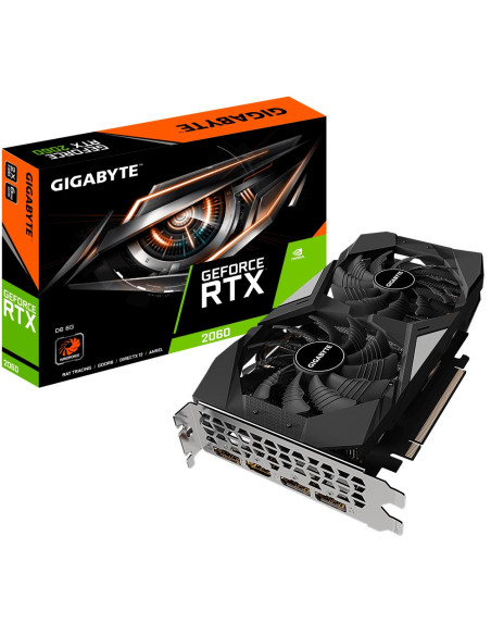 PLACA VIDEO GIGABYTE "GeForce RTX 2060 D6 6G (rev. 2.0)", 6 GB