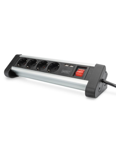 DIGITUS DA-70614 DIGITUS 4-way office socket strip with 2x USB