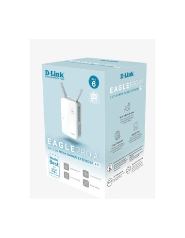 RANGE EXTENDER D-LINK wireless AX1500Mbps, 1 port Gigabit, 2