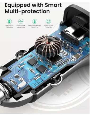 INCARCATOR auto Ugreen, "CD130" 1 x USB Output 5V/2.4A si 1 x
