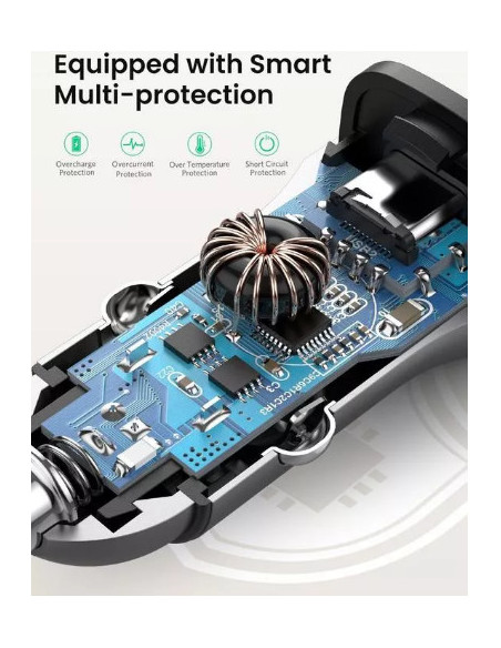 INCARCATOR auto Ugreen, "CD130" 1 x USB Output 5V/2.4A si 1 x