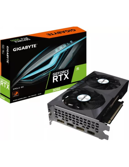 PLACA VIDEO GIGABYTE "GeForce RTX 3050 EAGLE 8G", 8 GB GDDR6
