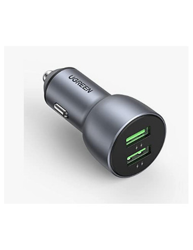 INCARCATOR auto Ugreen, "CD213" 2 x USB Output 5V/3A QC3.0