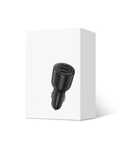 INCARCATOR auto Ugreen, "CD239" 2 x USB Type-C 5V/3A QC3.0 si