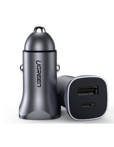 INCARCATOR auto Ugreen, "CD130" USB Type-C Output 5V/3A QC3.0
