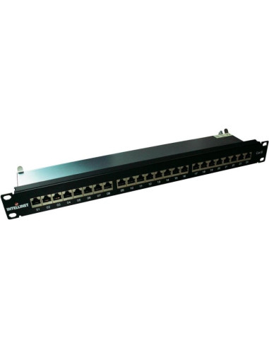 PATCH PANEL INTELLINET 24 porturi, FTP, Cat6 ecranat, 1U pentru