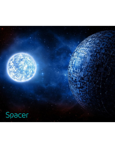 MousePAD SPACER gaming, cauciuc si material textil, 250 x 210 x