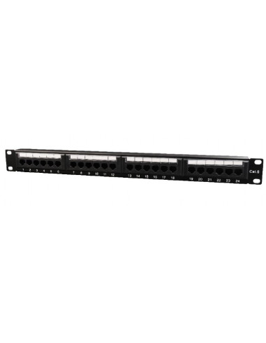 PATCH PANEL GEMBIRD 24 porturi, Cat6, 1U pentru rack 19"