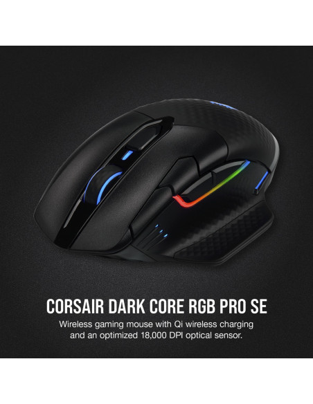 MOUSE CORSAIR, "Dark Core RGB Pro SE", gaming, wireless