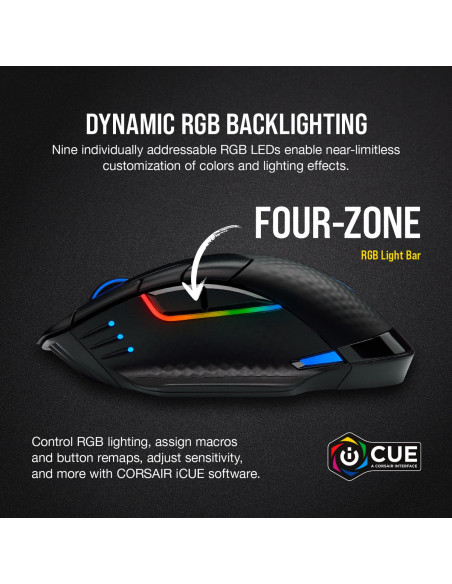 MOUSE CORSAIR, "Dark Core RGB Pro SE", gaming, wireless