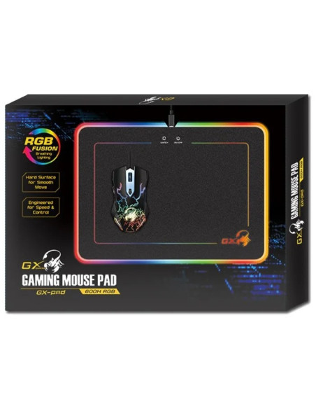 Mouse PAD GENIUS, "GX-Pad 600H RGB", gaming, cu led, cauciuc si Mouse PAD GENIUS, "GX-Pad 600H RGB", gaming, cu led, cauciuc si