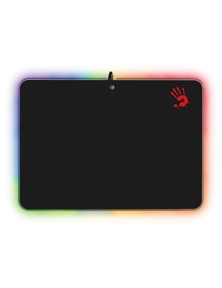 MP-50RS,Mouse PAD A4Tech, "RGB Gaming", gaming, cu led, cauciuc si material textil, 358 x 256 x 2.6 mm, negru, "MP-50RS"