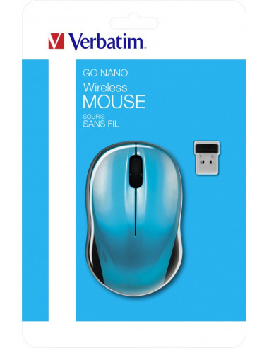 MOUSE Verbatim GO NANO WIRELESS CAR BLUE, "49044" (include TV