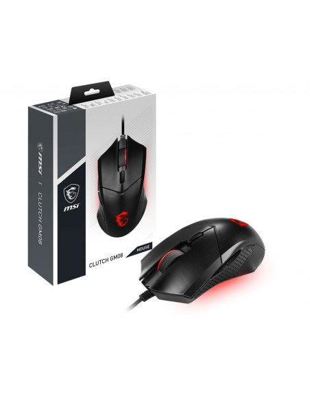 MSI Clutch GM08 wired Gaming Mouse, "CLUTCH GM08" (include TV
