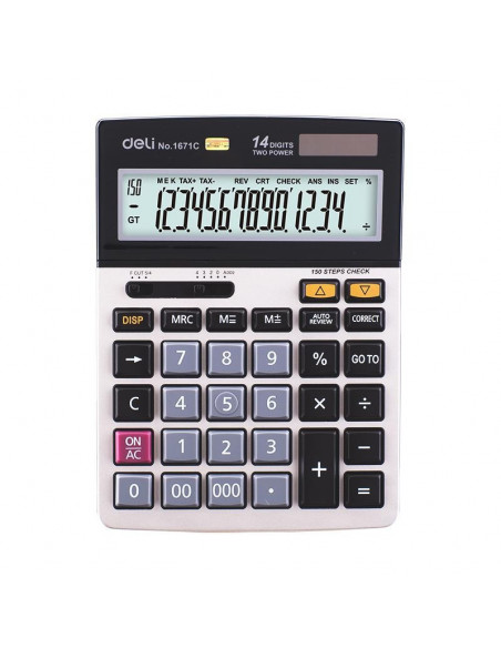 Calculator Birou Deli 14 Digiti 1671C,DLE1671C