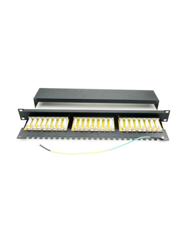 Patch panel 24 porturi,1U, FTP Cat.5e, Krone+110, suport de