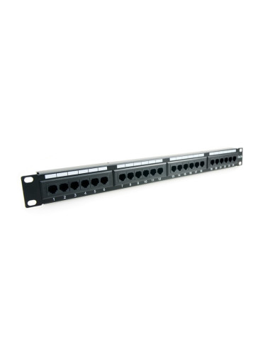 Patch panel 24 porturi,1U, UTP Cat.5e, Krone+110 - EMTEX