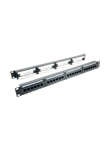 Patch panel 24 porturi,1U, UTP Cat.6, Krone+110 - EMTEX