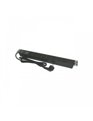 Bara alimentare aluminiu / PDU, 19 inch, 8 prize C13, protectie
