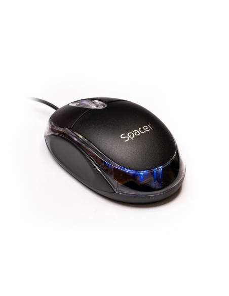MOUSE Spacer, PC sau NB, cu fir, USB, optic, 800 dpi