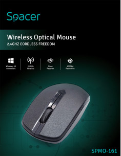 MOUSE Spacer, PC sau NB, wireless, 2.4GHz, optic, 1000 dpi 2