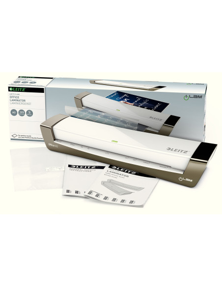 Laminator Leitz iLAM A3 Office, argintiu, "72530084" (include