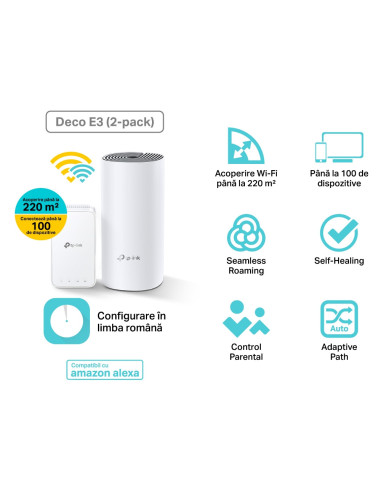 MESH TP-LINK Sistem wireless Complete Coverage - router AC1200