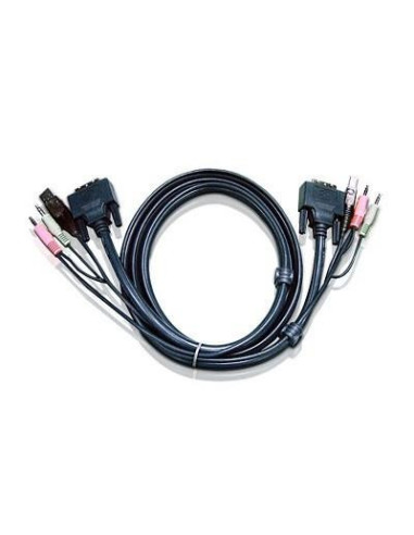 I/O ACC CABLE USB DVI KVM 1.8M/2L-7D02U ATEN,2L-7D02U