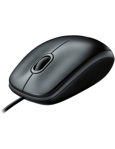 MOUSE LOGITECH, "M100", PC sau NB, cu fir, USB, optic, 1000
