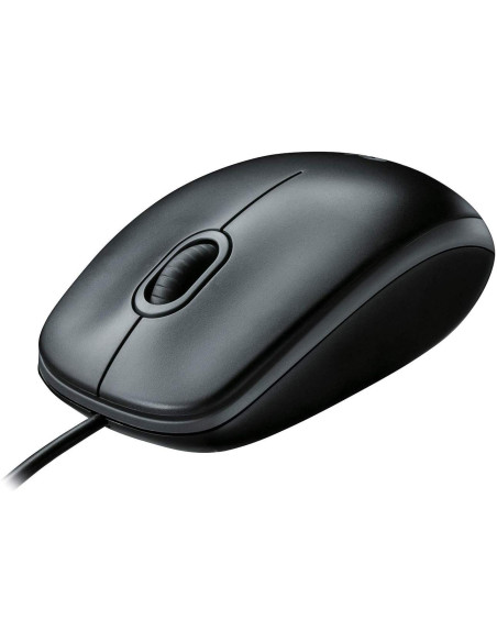 MOUSE LOGITECH, "M100", PC sau NB, cu fir, USB, optic, 1000
