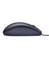 MOUSE LOGITECH, "M100", PC sau NB, cu fir, USB, optic, 1000