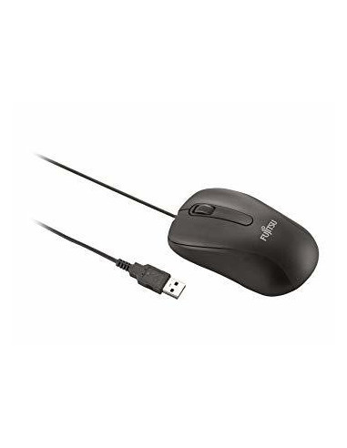 Mouse Fujitsu M520 BLACK, optical mouse with 3 keys, black