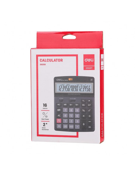 Calculator Birou Deli 16 Digiti 39259,DLE39259 Calculator Birou Deli 16 Digiti 39259,DLE39259