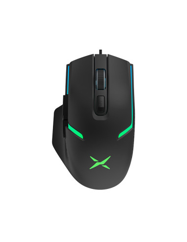 MOUSE DELUX, gaming, cu fir, USB, optic, 3600 dpi