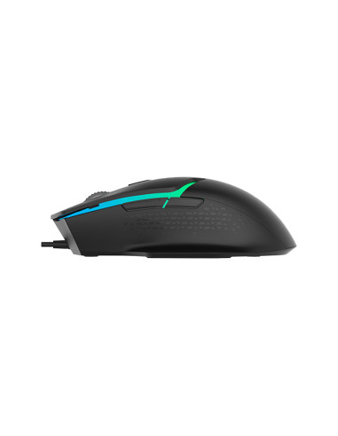 MOUSE DELUX, gaming, cu fir, USB, optic, 3600 dpi