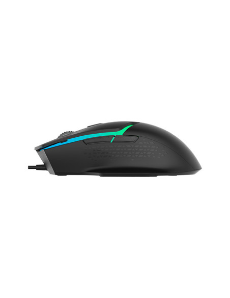 MOUSE DELUX, gaming, cu fir, USB, optic, 3600 dpi
