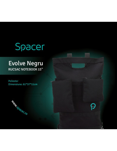 GEANTA & RUCSAC SPACER, pt. notebook de max. 15.6", 1
