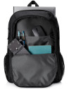 1X644AA,RUCSAC HP, pt. notebook de max. 15.6 inch, 1 compartiment, buzunar frontal, buzunar lateral x 2, textil, negru, "1X644AA