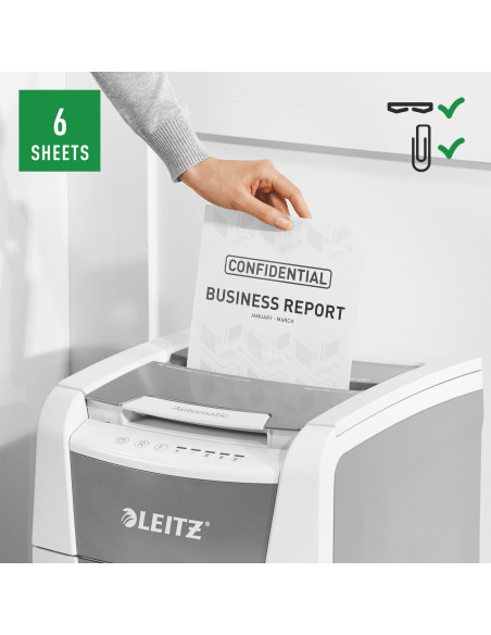 Distrugator automat documente Leitz IQ Small Office, 100 coli