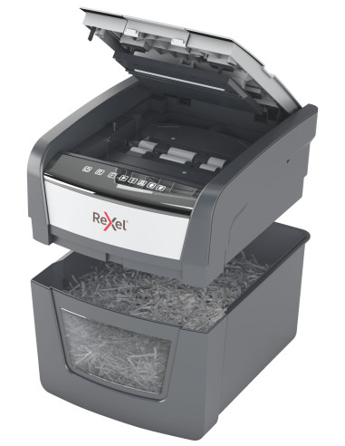 Distrugator automat documente Rexel OPTIMUM 45X, 45 coli, P4 Distrugator automat documente Rexel OPTIMUM 45X, 45 coli, P4
