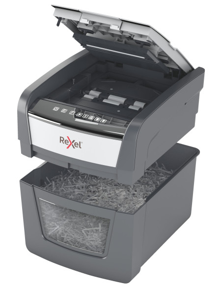Distrugator automat documente Rexel OPTIMUM 45X, 45 coli, P4 Distrugator automat documente Rexel OPTIMUM 45X, 45 coli, P4