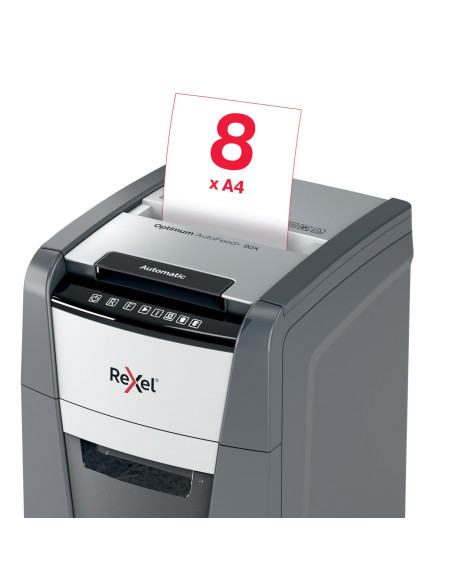 Distrugator automat documente Rexel OPTIMUM 90X, 90 coli, P4