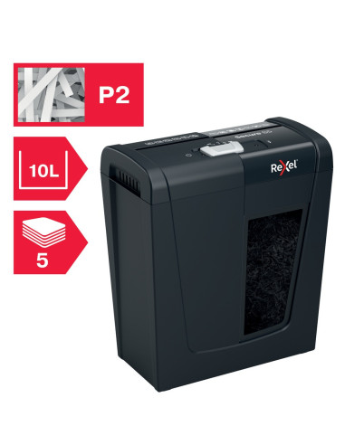 Distrugator manual documente Rexel SECURE S5, 5 coli, P2