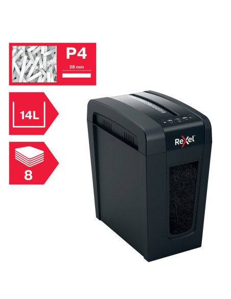 Distrugator manual documente Rexel SECURE X8 Slim, 8 coli, P4