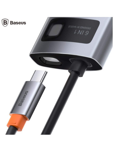 DOCKING Station Baseus Metal Gleam, conectare PC USB Type-C