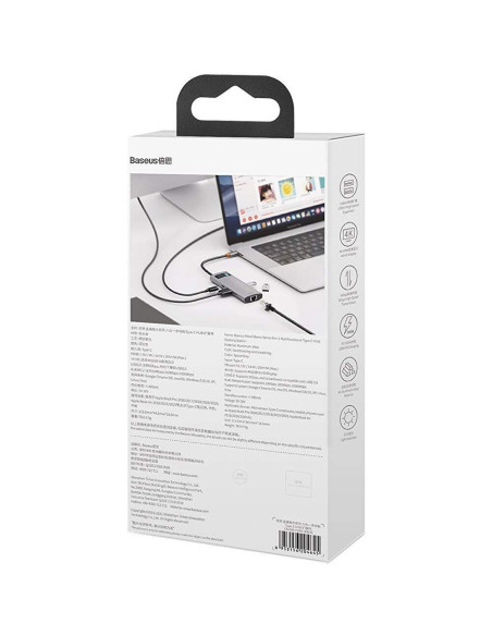 DOCKING Station Baseus Metal Gleam, conectare PC USB Type-C
