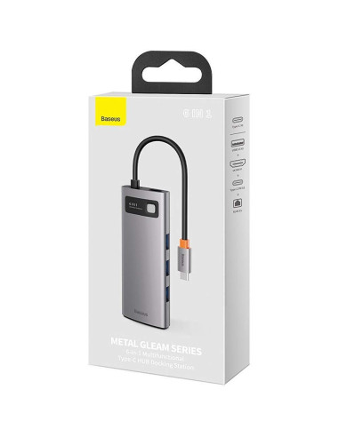 DOCKING Station Baseus Metal Gleam, conectare PC USB Type-C