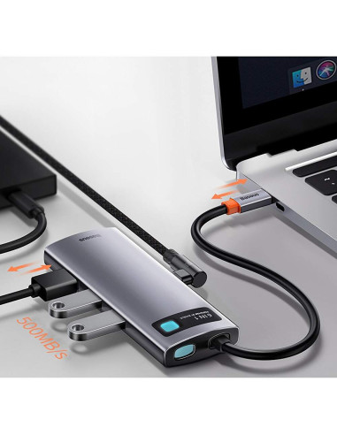 DOCKING Station Baseus Metal Gleam, conectare PC USB Type-C